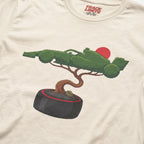 Close-up of the Bonsai Tree F1 t-shirt print on Natural cotton