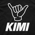 The Kimi Shaka t-shirt print close-up