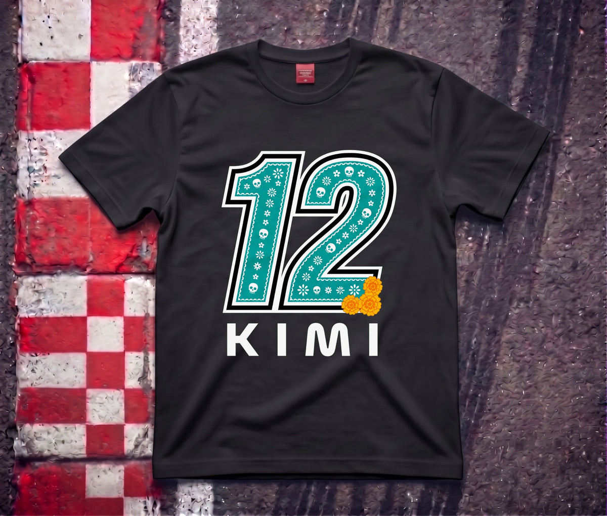 Kimi 12 Mexico Jersey black t-shirt