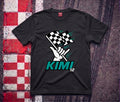 Kimi Shaka Checkered Flag black t-shirt