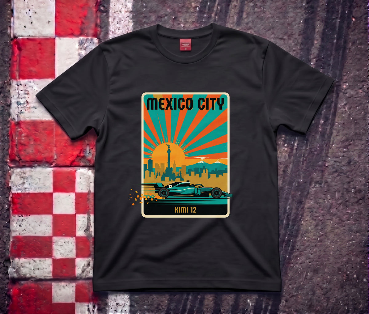 Mexico City Loteria Kimi black t-shirt